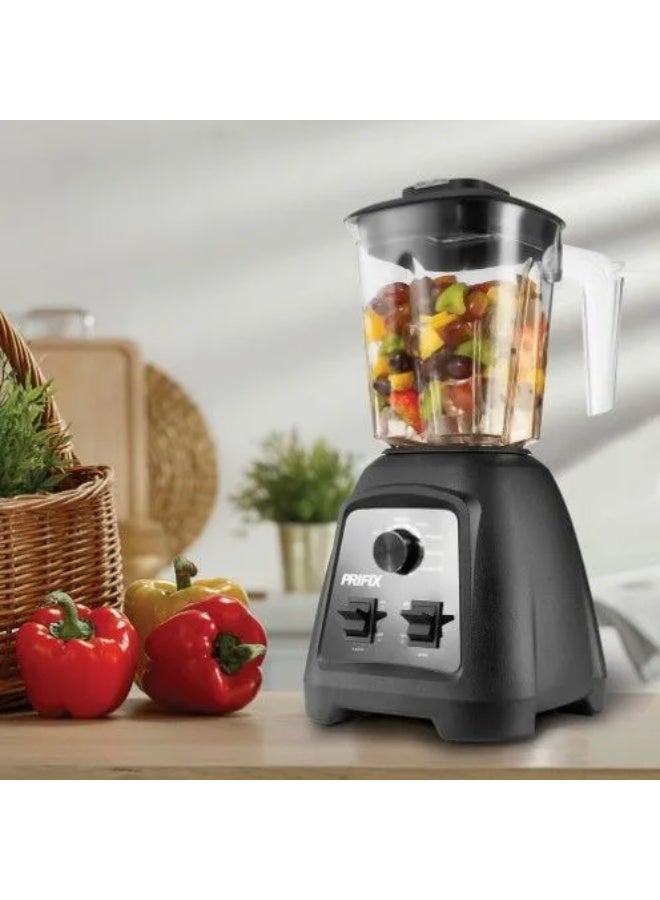 Prifix Hero Electric Blender, 900W, 1.5 Liter Capacity, With Grinder - Black - BH950 - Image 3